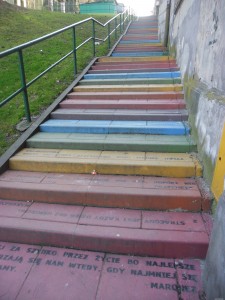 Kolorowe  schody